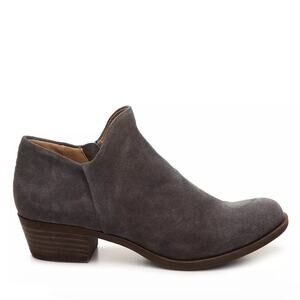 Lucky Brand 'Brett' Women's 7.5 Low Bootie Suede Gray